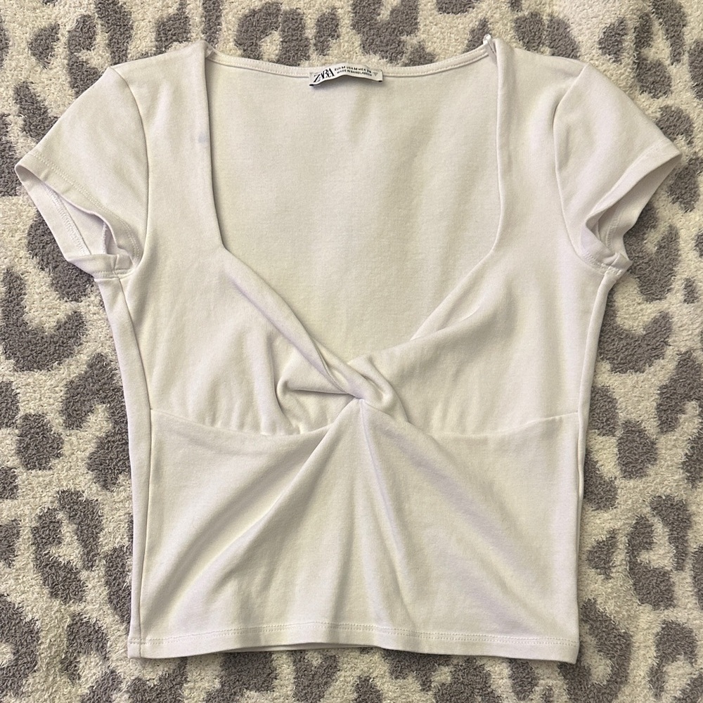 Twist-Front Crop Top